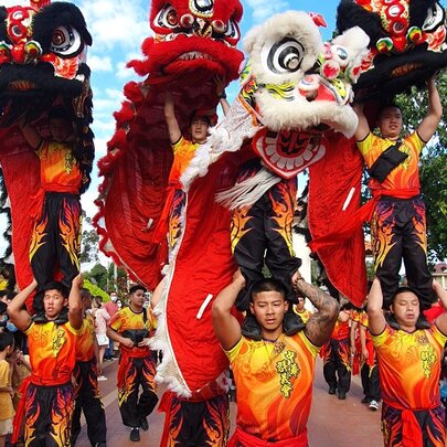 Lunar New Year Traditional Lion Dance