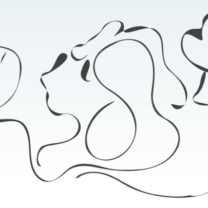 A loopy drawing of people listening with connected wires.