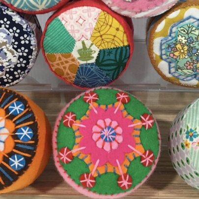 Felt and Fabric Hand-Stitched Pincushions Class