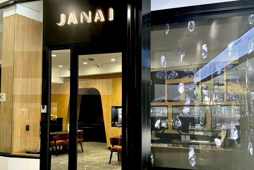 The exterior of Janai jewellery store.