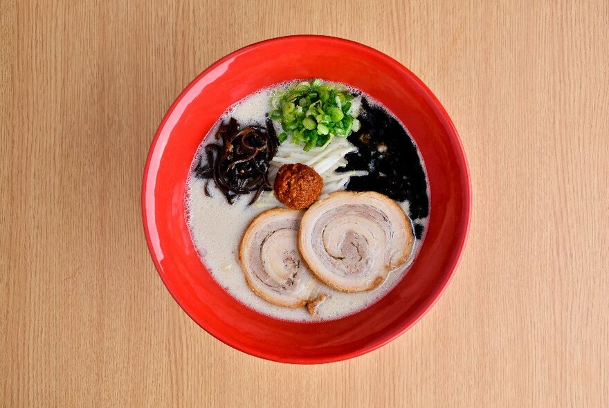 Bowl of Japanese food.