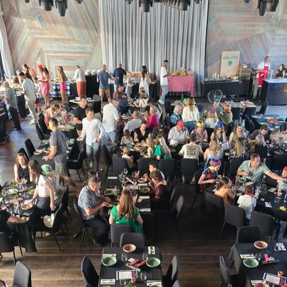 A Riverside Christmas Day Lunch at South Wharf Cargo Sheds