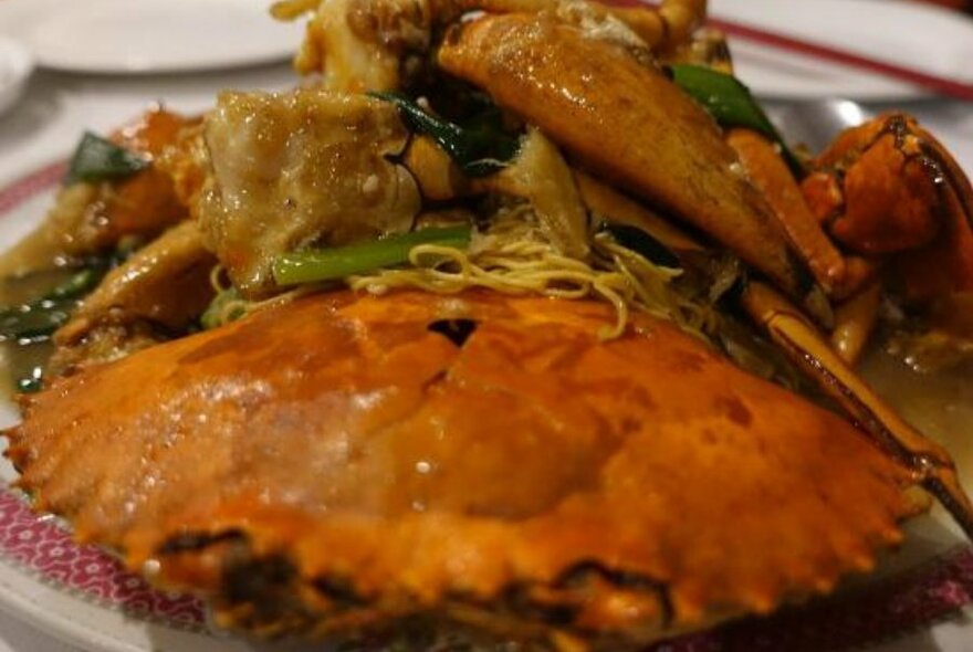 Chilli crab.