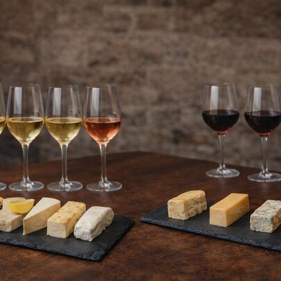 Perfect Pairings: Guided Cheese and Wine Matching