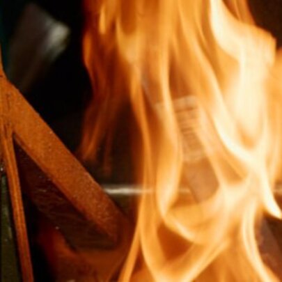 Flamegrill and hearth.