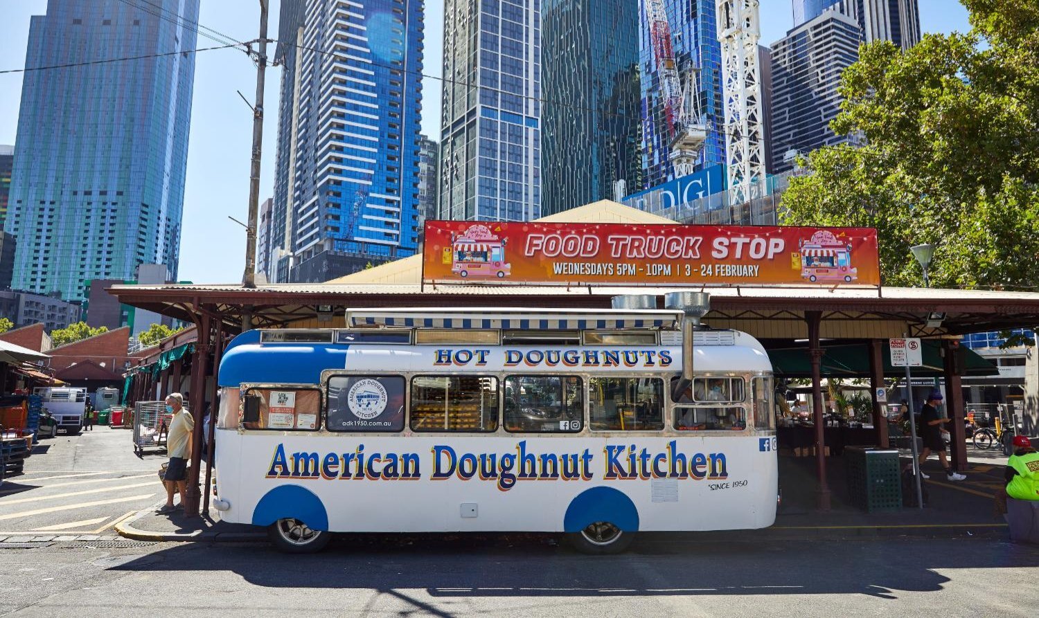 American Doughnut Kitchen van at the market
