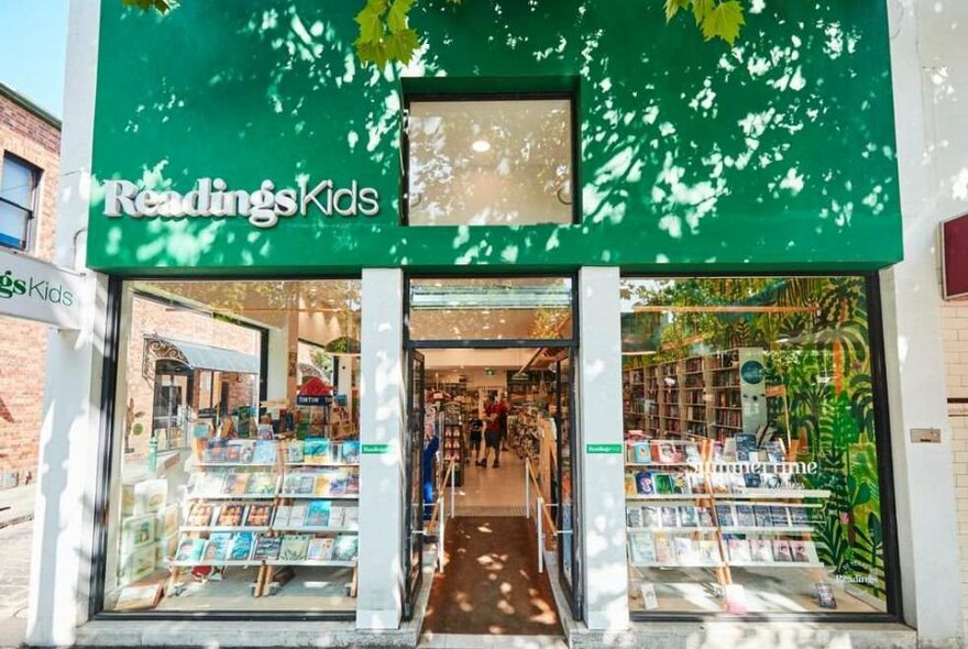 The outside of a kids bookstore