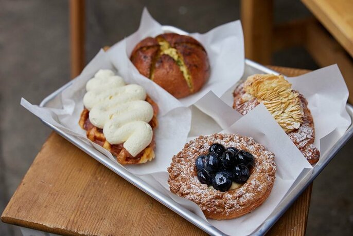 Selection of pastries.