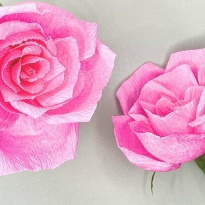 Crafting Paper Garden Roses Workshop