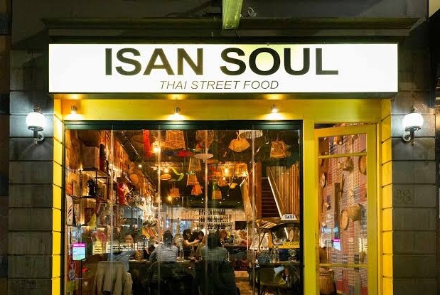 Isan Soul restaurant shopfront on Bourke Street.
