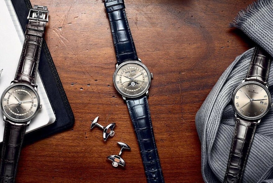 Three watches at Watches Of Switzerland.