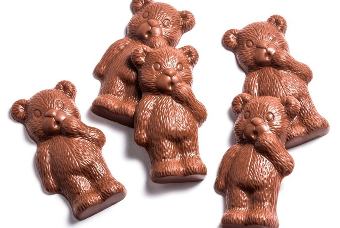 Chocolate teddy bears.