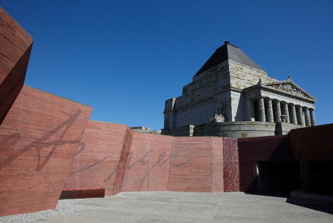 Shrine of Remembrance building.
