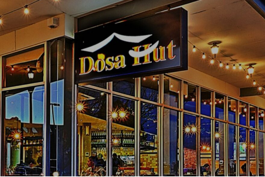 External shopfront of Dosa Hut.