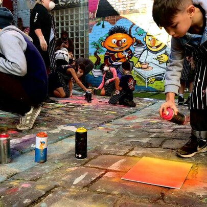 Kids Holiday Workshop: Stencil Street Art