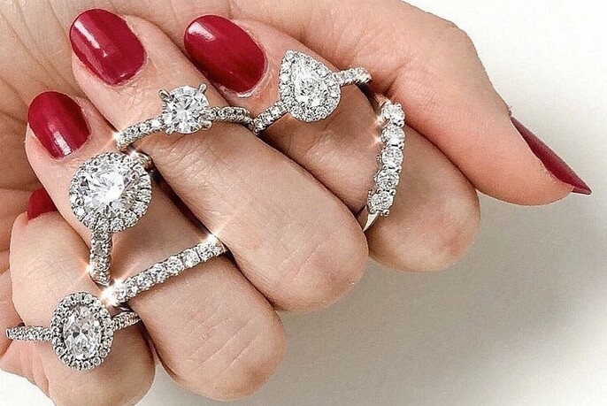 Five diamond rings.