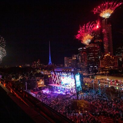 New Year's Eve at Fed Square