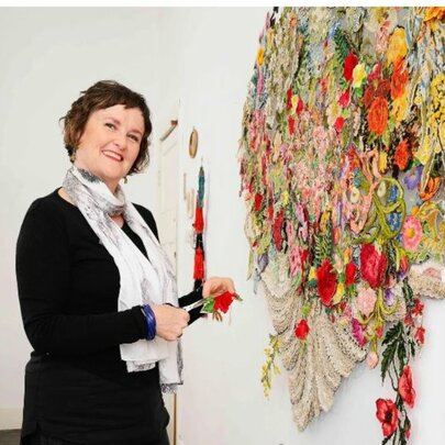 Working with Reclaimed Textiles with Artist Louise Saxton