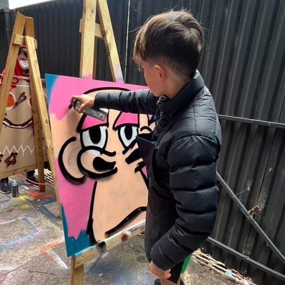 School Holiday Street Art Workshop 