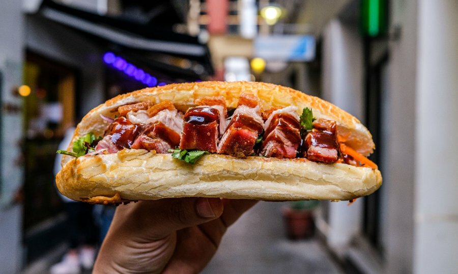 A Vietnamese pork roll