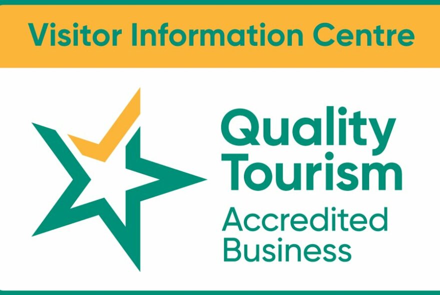 The Quality Tourism Accredited Business badge for Visitor Information Centres. 