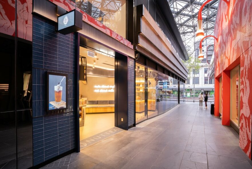 Shop frontage in Melbourne Central.