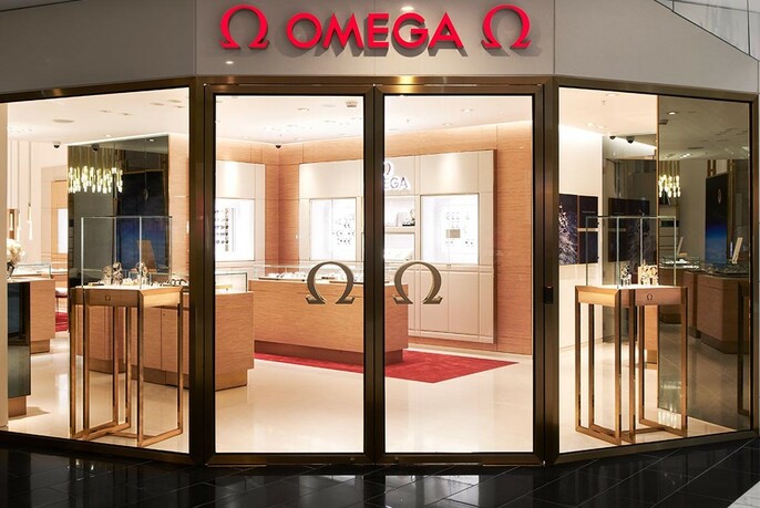 Exterior of Omega shopfront.