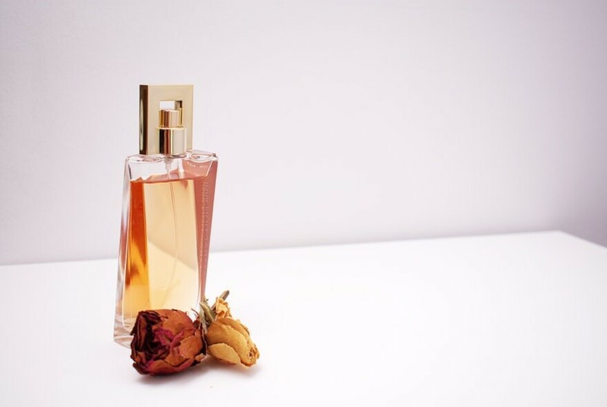 Perfume bottle.